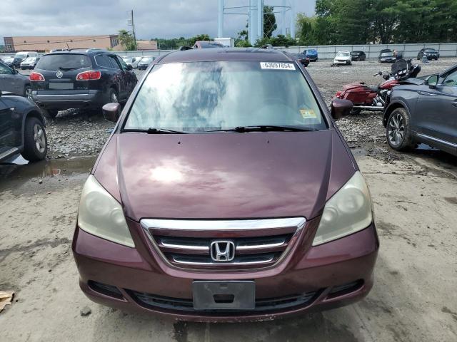 5FNRL38427B074152 - 2007 HONDA ODYSSEY EX BURGUNDY photo 5