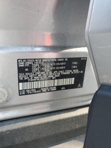 2T3H1RFV6LC052127 - 2020 TOYOTA RAV4 LE SILVER photo 12