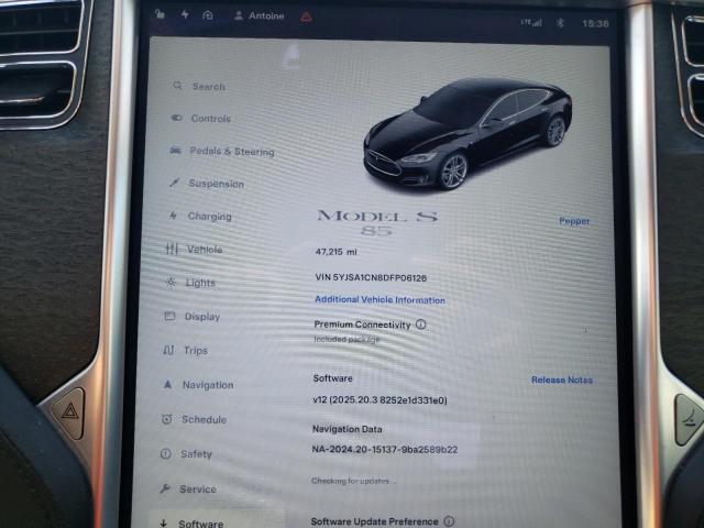 5YJSA1CN8DFP06126 - 2013 TESLA MODEL S BLACK photo 9