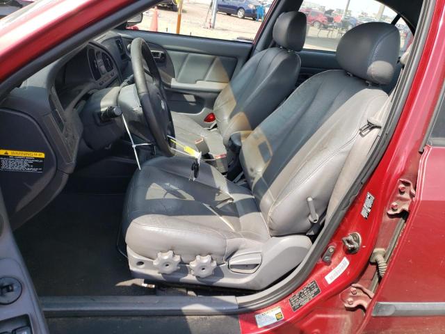 KMHDN46D94U788260 - 2004 HYUNDAI ELANTRA GLS RED photo 7