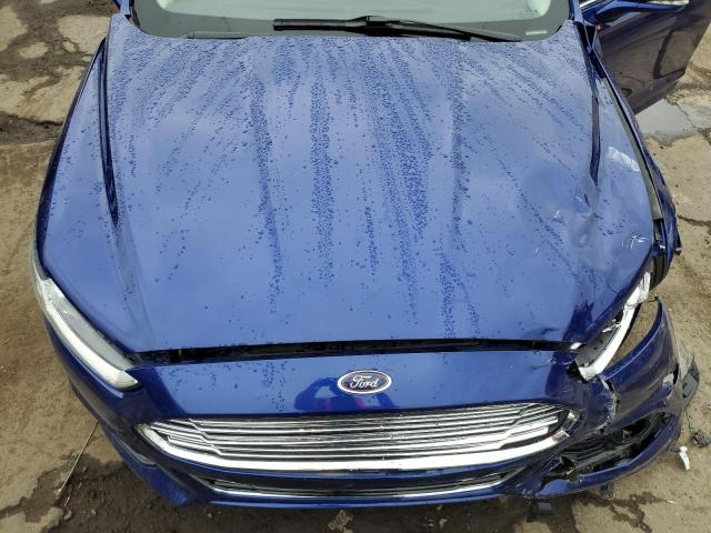 3FA6P0RU0ER286196 - 2014 FORD FUSION TITANIUM HEV BLUE photo 11