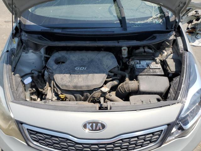 KNADN4A34D6114313 - 2013 KIA RIO EX SILVER photo 11