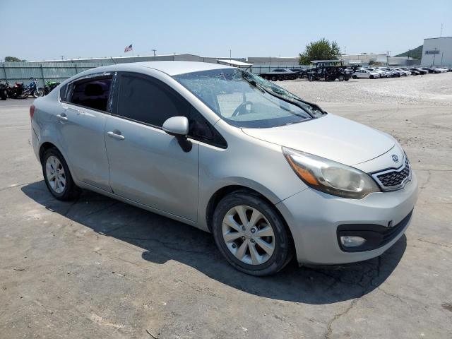 KNADN4A34D6114313 - 2013 KIA RIO EX SILVER photo 4