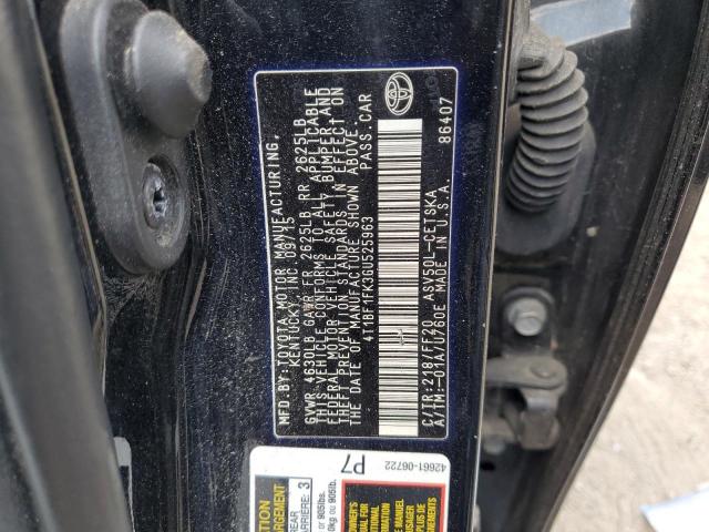 4T1BF1FK3GU525963 - 2016 TOYOTA CAMRY LE BLACK photo 12