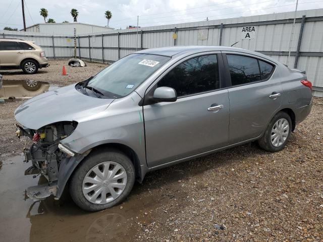 3N1CN7AP5DL854805 - 2013 NISSAN VERSA S GRAY photo 1