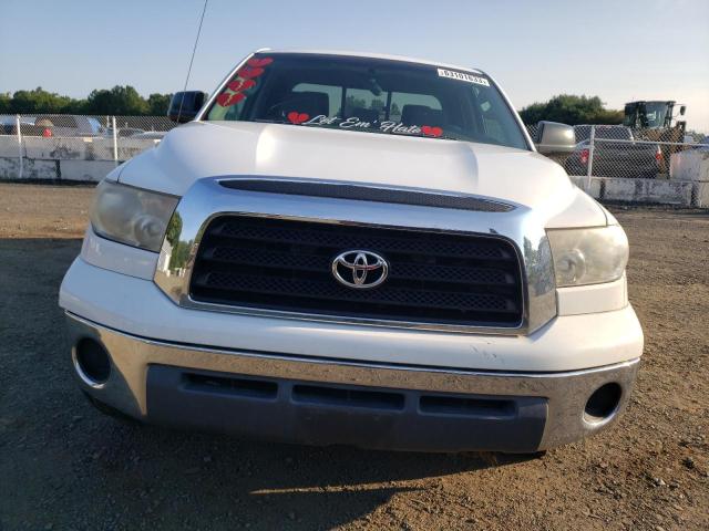 5TFBT54148X012655 - 2008 TOYOTA TUNDRA DOUBLE CAB WHITE photo 5