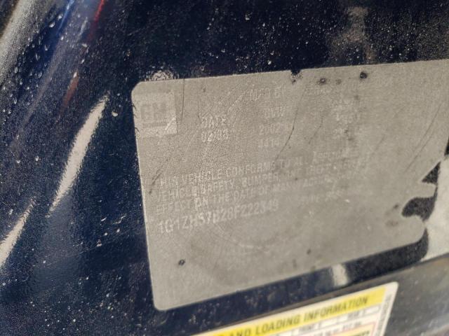 1G1ZH57B28F222349 - 2008 CHEVROLET MALIBU 1LT BLUE photo 13