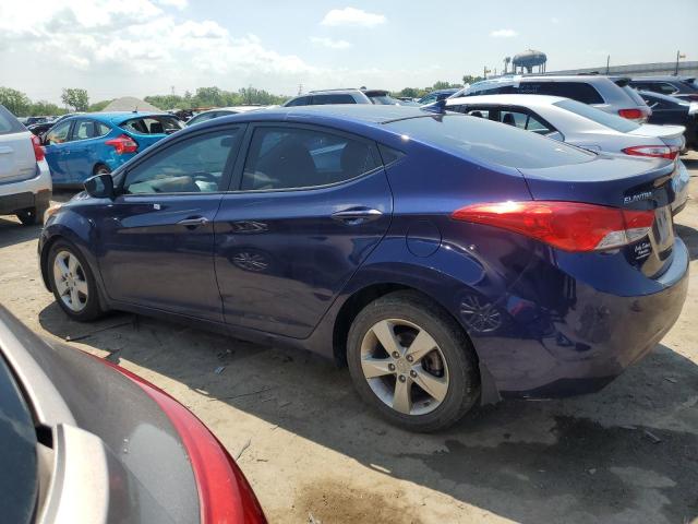 5NPDH4AE7DH297627 - 2013 HYUNDAI ELANTRA GLS BLUE photo 2