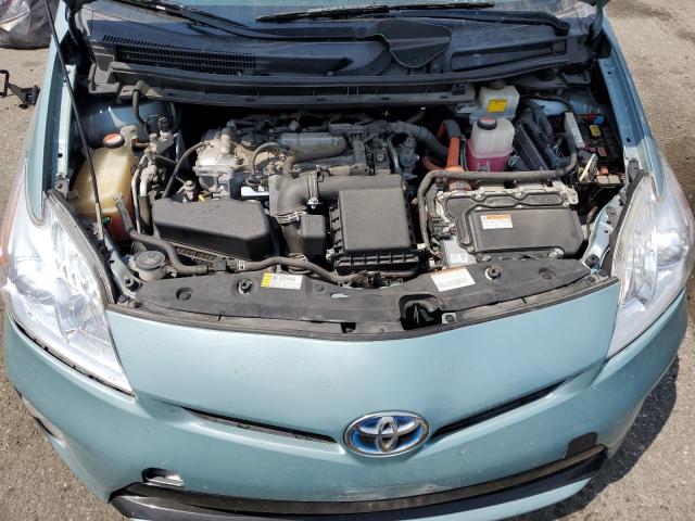 JTDKN3DU4F1984166 - 2015 TOYOTA PRIUS TEAL photo 11