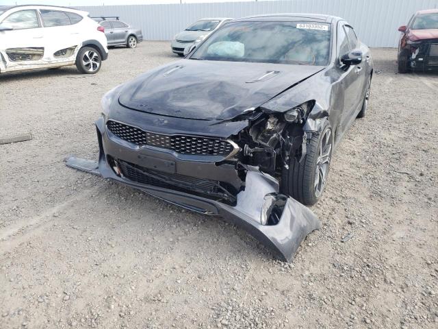 KNAE45LC9L6078286 - 2020 KIA STINGER GT1 BLACK photo 9