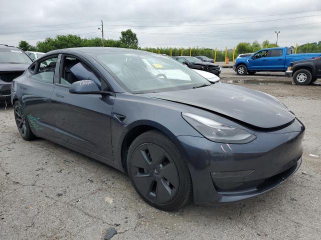 5YJ3E1EBXNF114627 - 2022 TESLA MODEL 3 رمادي صورة 4