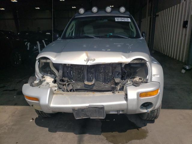 1J8GL38K33W604262 - 2003 JEEP LIBERTY RENEGADE SILVER photo 5