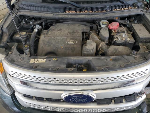 1FM5K8D88DGB48551 - 2013 FORD EXPLORER XLT GREEN photo 12