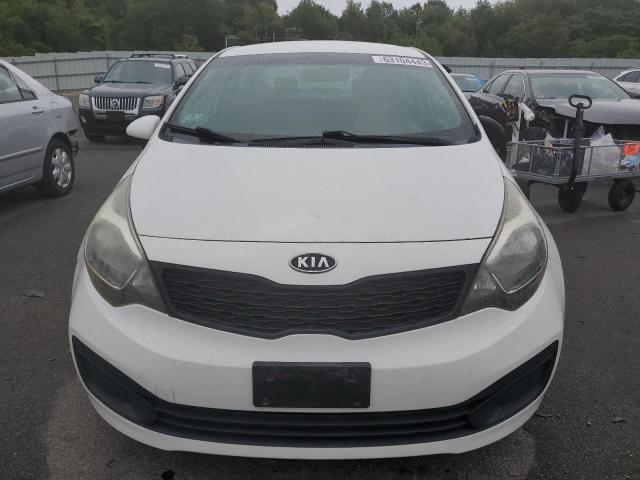 KNADM4A34C6057614 - 2012 KIA RIO LX WHITE photo 5