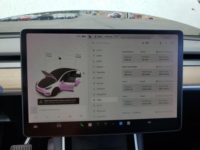 5YJYGDED6MF110186 - 2021 TESLA MODEL Y WHITE photo 9