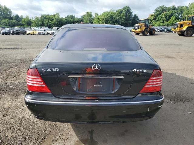 WDBNG83J04A404645 - 2004 MERCEDES-BENZ S 430 4MATIC BLACK photo 6