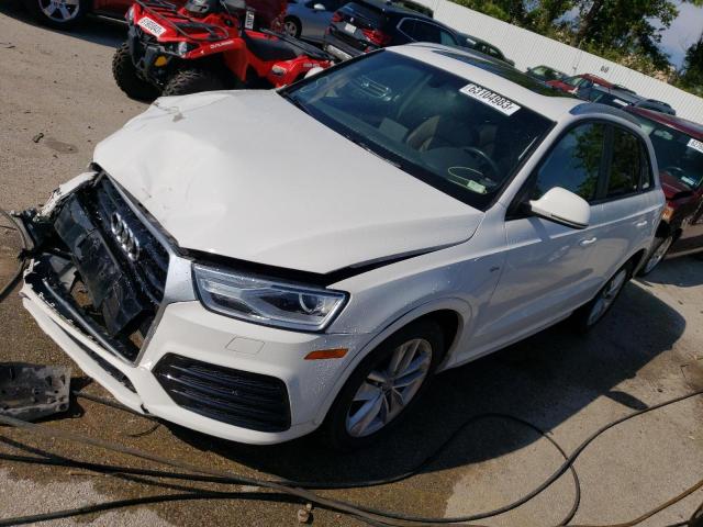 WA1ECCFS0JR009618 - 2018 AUDI Q3 PREMIUM WHITE photo 1