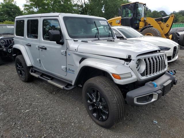 1C4RJXP66RW127207 - 2024 JEEP WRANGLER SAHARA 4XE SILVER photo 4