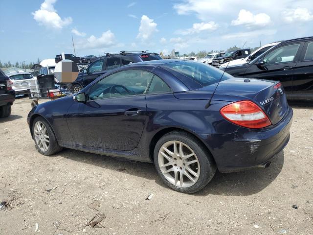 WDBWK54F18F185862 - 2008 MERCEDES-BENZ SLK 280 BLUE photo 2