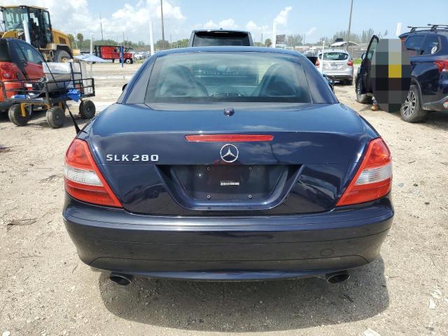 WDBWK54F18F185862 - 2008 MERCEDES-BENZ SLK 280 BLUE photo 6