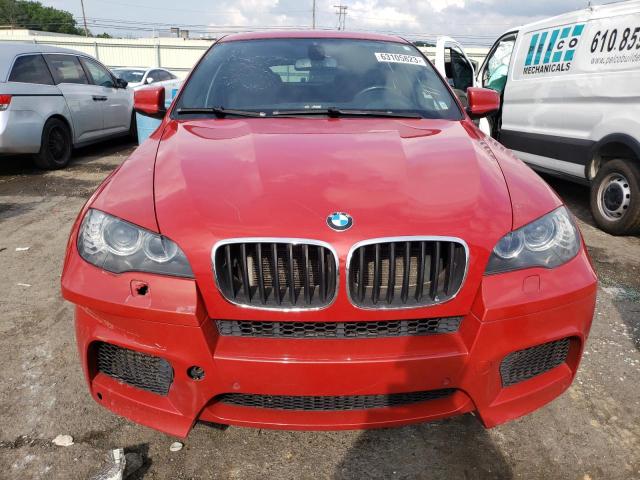 5YMGZ0C56BLK13877 - 2011 BMW X6 M RED photo 5