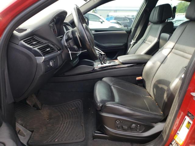 5YMGZ0C56BLK13877 - 2011 BMW X6 M RED photo 7