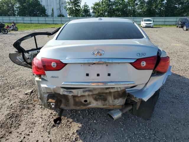 JN1BV7ARXFM399231 - 2015 INFINITI Q50 BASE SILVER photo 6