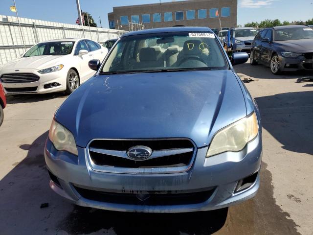 4S3BL616386221591 - 2008 SUBARU LEGACY 2.5I BLUE photo 5