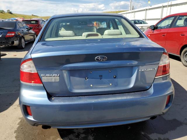 4S3BL616386221591 - 2008 SUBARU LEGACY 2.5I BLUE photo 6