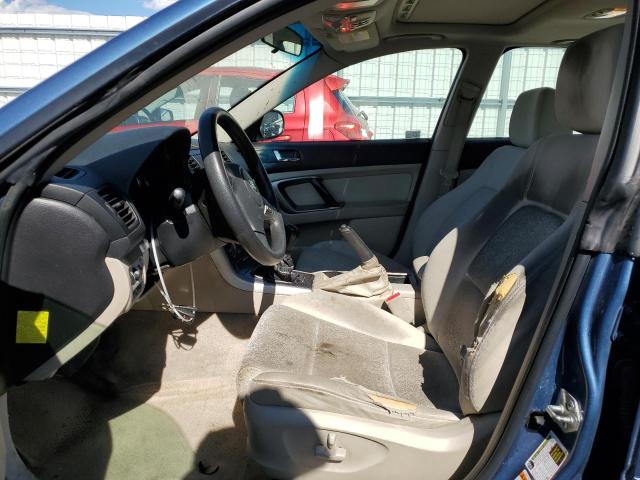 4S3BL616386221591 - 2008 SUBARU LEGACY 2.5I BLUE photo 7