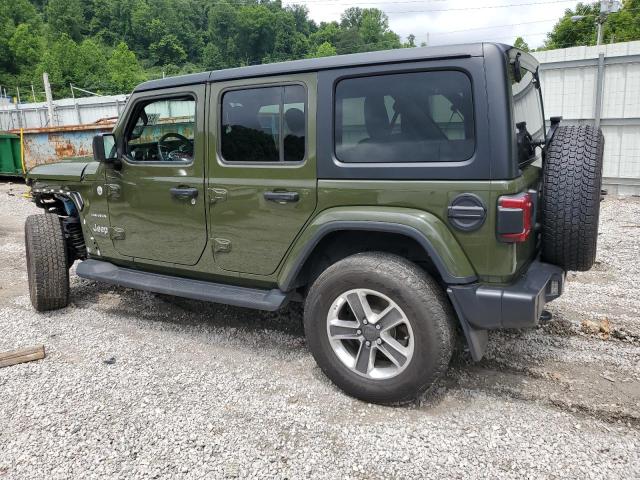 1C4HJXEG1NW172377 - 2022 JEEP WRANGLER U SAHARA GREEN photo 2