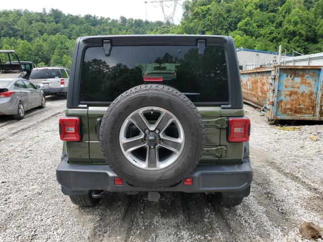 1C4HJXEG1NW172377 - 2022 JEEP WRANGLER U SAHARA GREEN photo 6