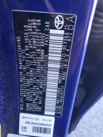 5YFBURHE2GP432526 - 2016 TOYOTA COROLLA L Blau Foto 13