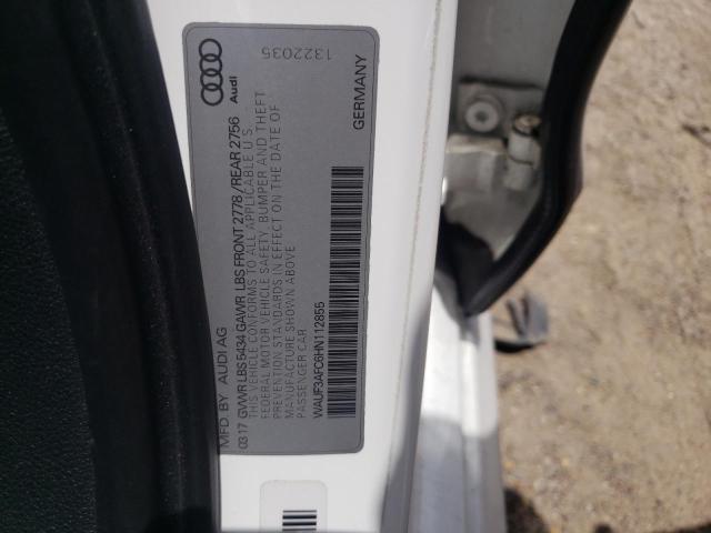 WAUF3AFC6HN112855 - 2017 AUDI A6 COMPETITION PRESTIGE WHITE photo 12