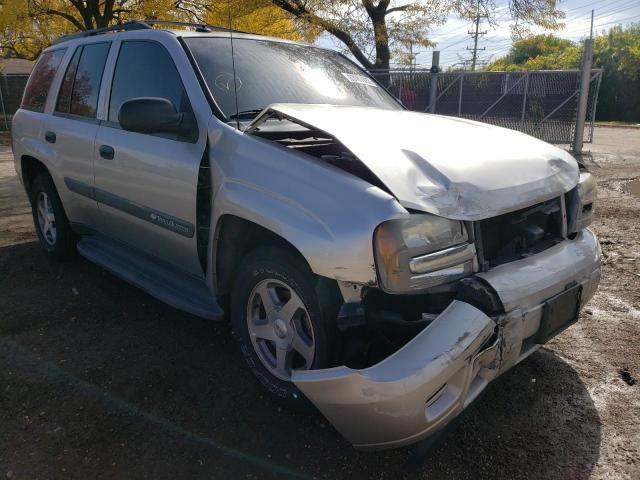 1GNDT13S542124035 - 2004 CHEVROLET TRAILBLAZE LS SILVER photo 1