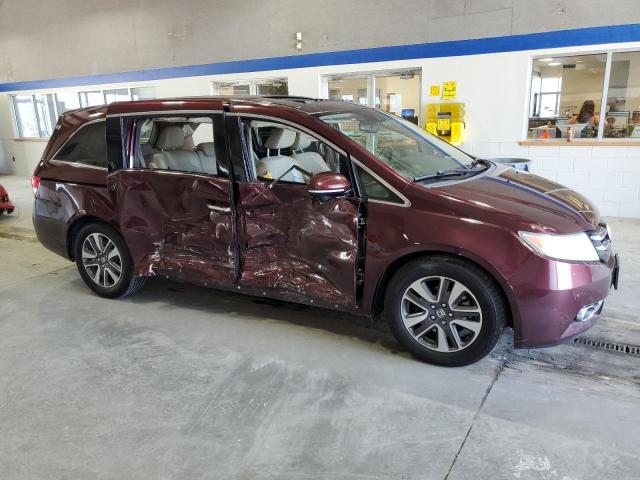 5FNRL5H91EB067701 - 2014 HONDA ODYSSEY TOURING BURGUNDY photo 4