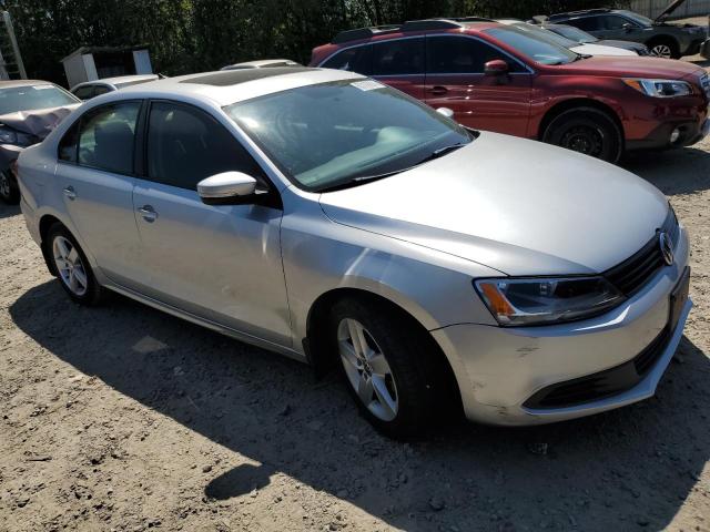 3VWLL7AJ4CM337161 - 2012 VOLKSWAGEN JETTA TDI SILVER photo 4