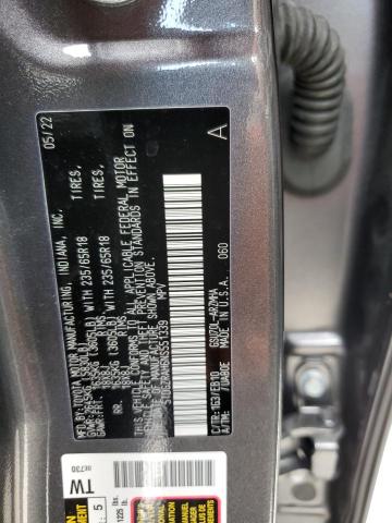 5TDGZRAH6NS551339 - 2022 TOYOTA HIGHLANDER XLE ნაცრისფერი ფოტო 14