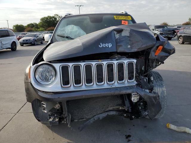 ZACCJADT8GPD33409 - 2016 JEEP RENEGADE LIMITED GRAY photo 5