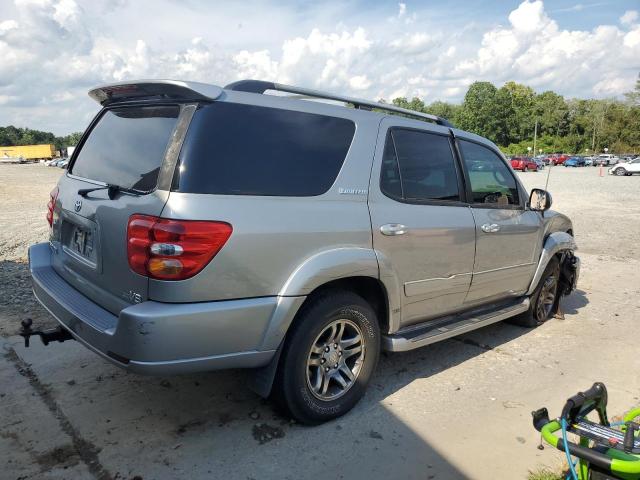 5TDZT38A64S236166 - 2004 TOYOTA SEQUOIA LIMITED SILVER photo 3