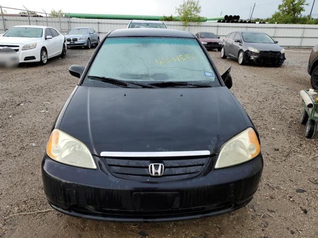 2HGES16532H540984 - 2002 HONDA CIVIC LX BLACK photo 5