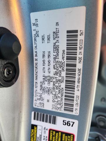 3TMAZ5CN9KM082924 - 2019 TOYOTA TACOMA DOUBLE CAB ვერცხლისფერი ფოტო 13