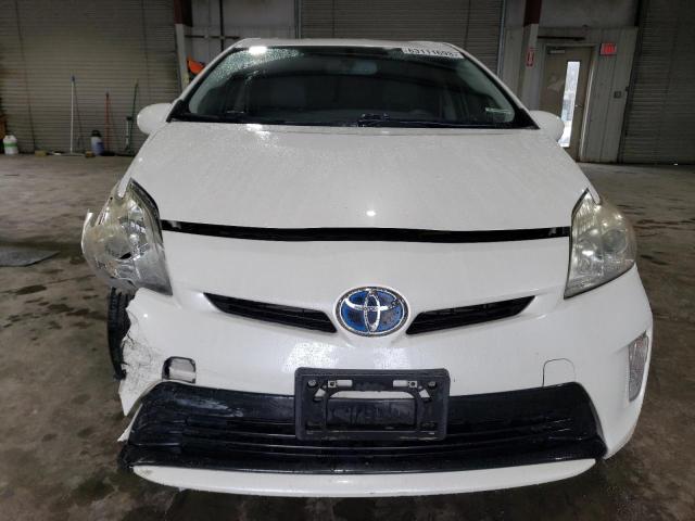 JTDKN3DU6D5607201 - 2013 TOYOTA PRIUS WHITE photo 5