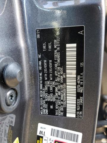 5TDGZRAH9MS081564 - 2021 TOYOTA HIGHLANDER XLE 灰色 照片 10