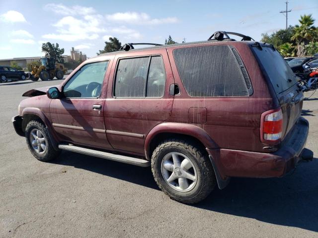 JN8DR07Y91W525791 - 2001 NISSAN PATHFINDER LE RED photo 2