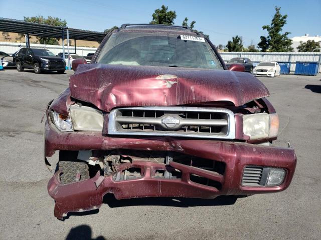 JN8DR07Y91W525791 - 2001 NISSAN PATHFINDER LE RED photo 5