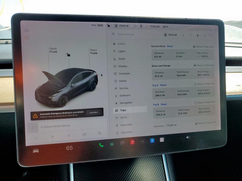 5YJYGDEE4LF049069 - 2020 TESLA MODEL Y Сұр фото 9