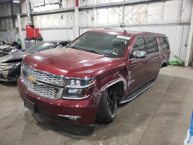 1GNSKHKC6HR188532 - 2017 CHEVROLET SUBURBAN K1500 LT BURGUNDY photo 2