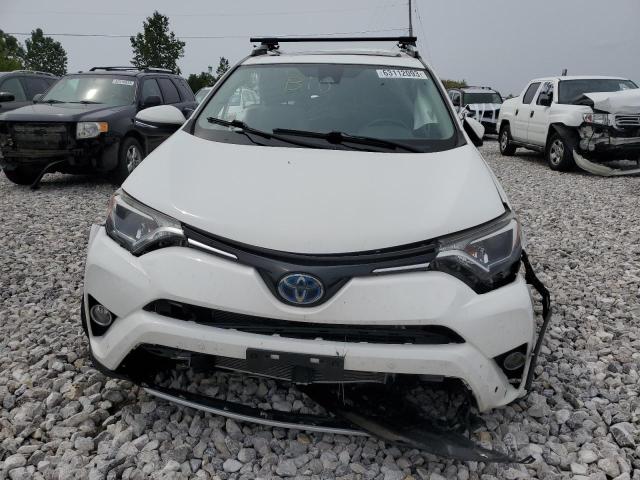 JTMRJREV6GD024786 - 2016 TOYOTA RAV4 HV XLE WHITE photo 5