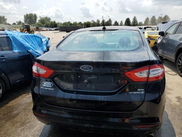 3FA6P0LU2DR169579 - 2013 FORD FUSION SE HYBRID BLACK photo 6